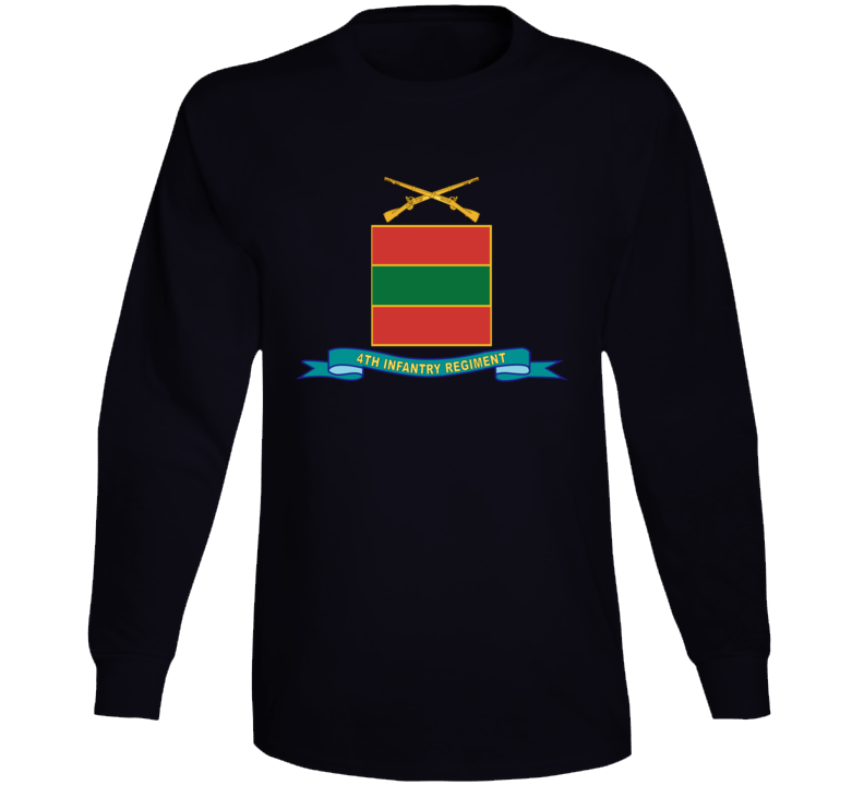 Army - 4th Infantry Regiment - W Br - Ribbon Long Sleeve