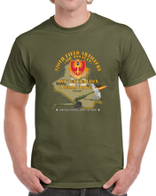 Load image into Gallery viewer, Army - 1st Bn, 320th Fa,  W Aa Badge - Map W M119 Firing Classic T Shirt
