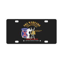 Load image into Gallery viewer, Army - 10th Mountain Division - Ski Warfare - Ski Combat - Winter Warfare X 300 Classic License Plate
