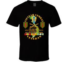 Load image into Gallery viewer, Army - Vietnam Combat Infantry Vet - 1st Squadron 4th Cav - 1st Inf Div Ssi T Shirt
