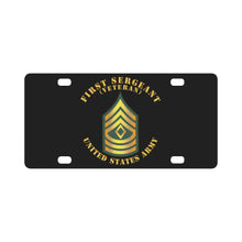 Load image into Gallery viewer, Army - First Sergeant - 1SG - Veteran Classic License Plate
