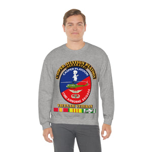 Unisex Heavy Blend Crewneck Sweatshirt - Army - Casper Aviation Platoon - Vietnam Veteran - w Txt