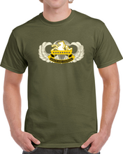 Load image into Gallery viewer, Army - 8th Cavalry Dui W Basic Airborne Badge Wo Txt Classic T Shirt
