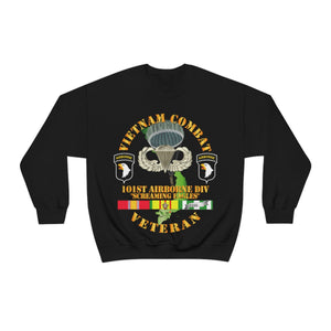 Unisex Heavy Blend Crewneck Sweatshirt - Vietnam Combat Veteran w 101st Airborne Div SSI V1