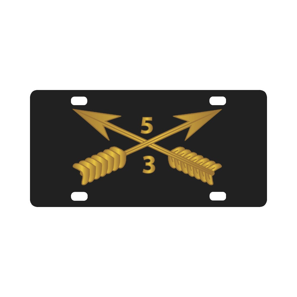 SOF - 3rd Bn 5th SFG Branch wo Txt Classic License Plate