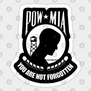 Military POW - MIA Sticker