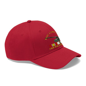 Twill Hat - Army - M107 - 175mm Gun - Cold War Veteran with Cold War Service Ribbons - Hat - Direct to Garment (DTG) - Printed