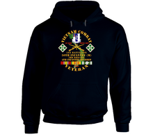 Load image into Gallery viewer, Army - Vietnam Combat Veteran W 1st Bn - 50th Inf - 3rd Bde 4th Inf Div 1968 W Vn Svc Hoodie
