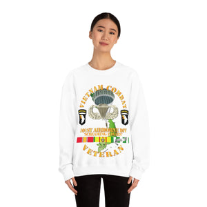 Unisex Heavy Blend Crewneck Sweatshirt - Vietnam Combat Veteran w 101st Airborne Div SSI V1