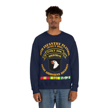 Load image into Gallery viewer, Unisex Heavy Blend Crewneck Sweatshirt - Army - 58th Infantry Platoon - Scout Dog - w VN SVC
