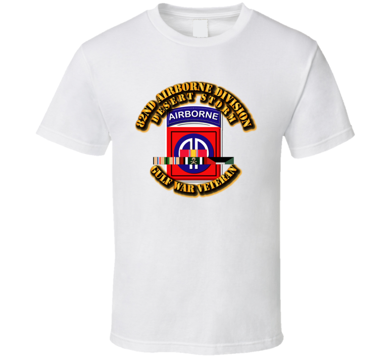 82nd Airborne Division w DS SVC Ribbons T Shirt