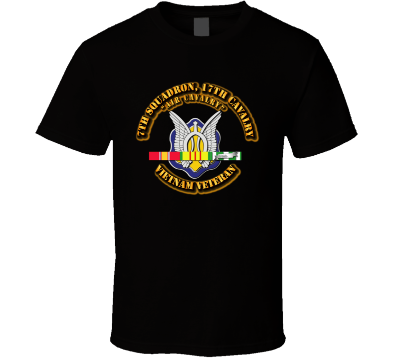 7th Squadron - 17th Cavalry w SVC Ribbon T Shirt