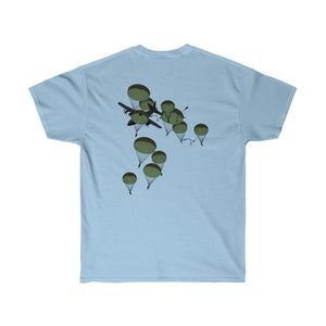 Unisex Ultra Cotton Tee - Ranger - Airborne Infantry Front - Back - Mass Tactical Airborne Operation