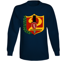 Load image into Gallery viewer, USMC - 2nd Marine Regiment - T Shirt, Long Sleeve, Premium and Hoodie
