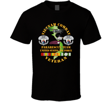 Load image into Gallery viewer, Usaf - Vietnam Combat Veteran W Pararescue Huskie T Shirt
