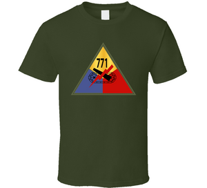 Army - 771st Tank Battalion with Shoulder Sleeve Insignia - T Shirt, Premium and Hoodie