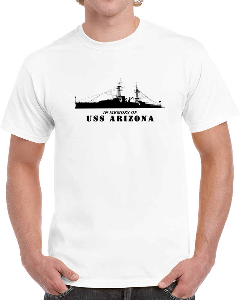 Battleship - USS Arizona - Silhouette - In Memory Of  
