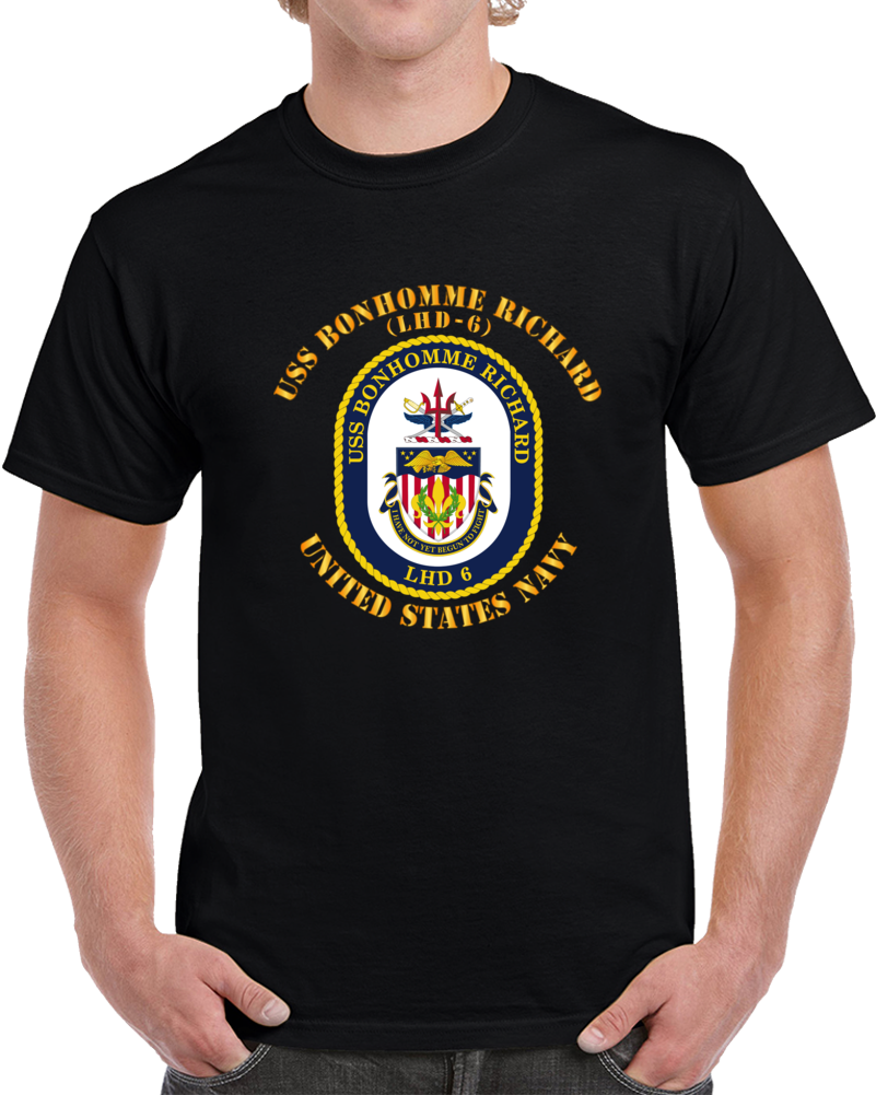 Navy - Uss Bonhomme Richard T Shirt