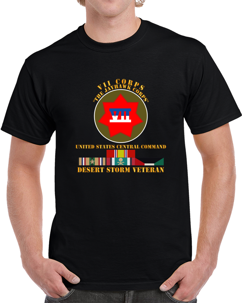 Army - Vii Corps - Us Central Command - Desert Storm Veteran T Shirt