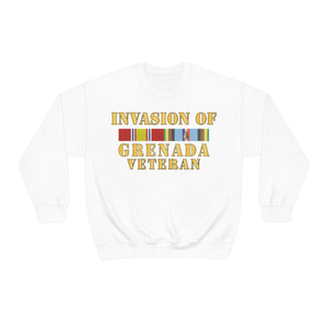 Unisex Heavy Blend Crewneck Sweatshirt - Army - Grenada Invasion Veteran w EXP SVC