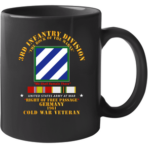Army - 3rd Id - Right Of Passage - Germany W Cold War Svc Mug