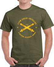 Load image into Gallery viewer, Army - 12th Artillery Regiment W Branch - Us Army Classic T Shirt
