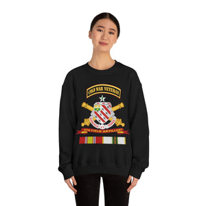 Unisex Heavy Blend Crewneck Sweatshirt -  Army - 8th Field Artillery w Br - Ribbon COLD WAR Vet Tab