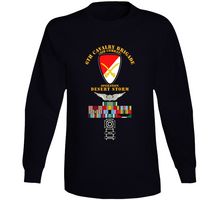 Load image into Gallery viewer, Army - 6th Cavalry Brigade - Desert Storm with Armed Forces Expeditionary Medal Ribbon with Arrow T Shirt, Premium and Hoodie
