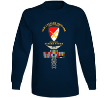 Load image into Gallery viewer, Army - 6th Cavalry Brigade - Desert Storm with Armed Forces Expeditionary Medal Ribbon with Arrow T Shirt, Premium and Hoodie
