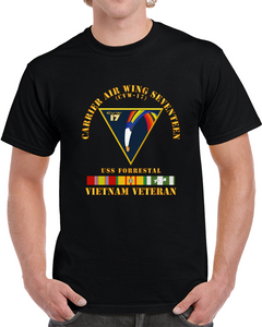 Navy - Carrier Air Wing Seventeen - Vietnam Veteran W Vn Svc T Shirt