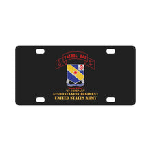 Load image into Gallery viewer, Army - C Co 52nd Infantry - Patrol Dog (Highlight) - Ready Rifles Classic License Plate
