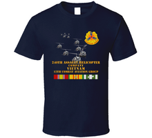 Load image into Gallery viewer, Army - 240th Assault Helicopter Co W 12th Cab W Vn Svc T Shirt
