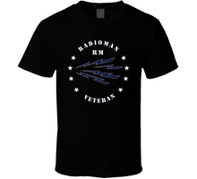 Load image into Gallery viewer, Navy - Radioman - Rm - Veteran Wo Bkgnd - White T Shirt
