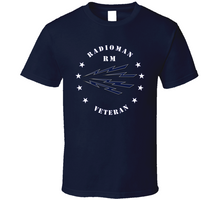 Load image into Gallery viewer, Navy - Radioman - Rm - Veteran Wo Bkgnd - White T Shirt
