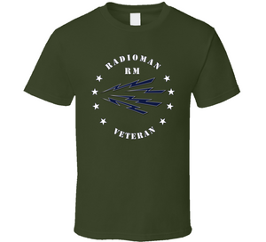 Navy - Radioman - Rm - Veteran Wo Bkgnd - White T Shirt