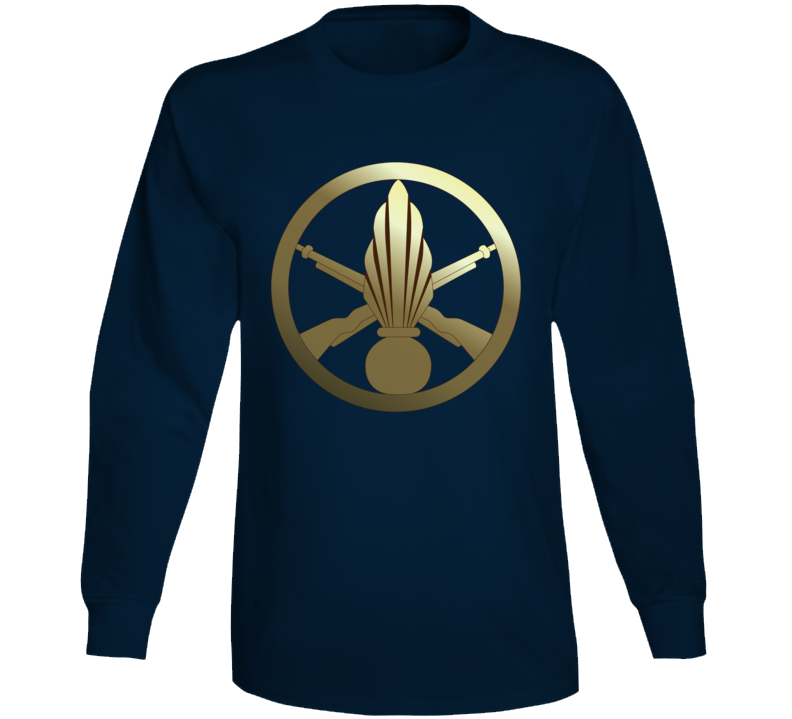 France - French Military Infantry Beret Badge Wo Txt Long Sleeve T Shirt