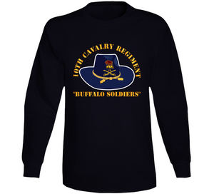 Army - 10th Cavalry Regiment - Buffalo Soldiers Long Sleeve T Shirt