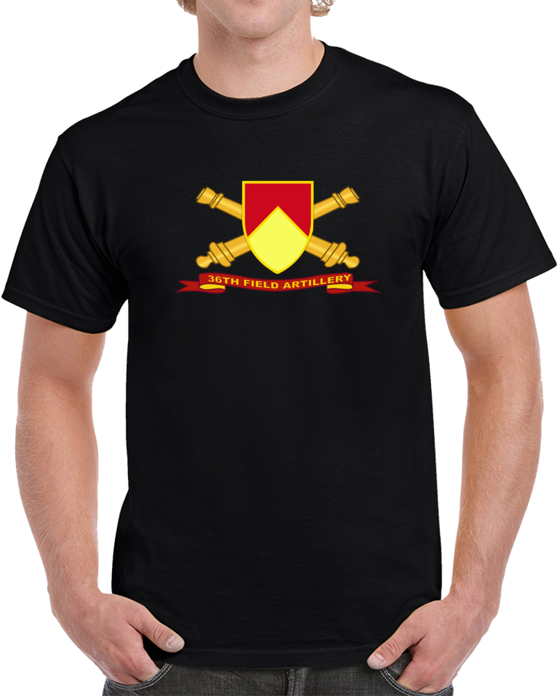 Army - 36th Field Artillery W Br - Ribbon T Shirt