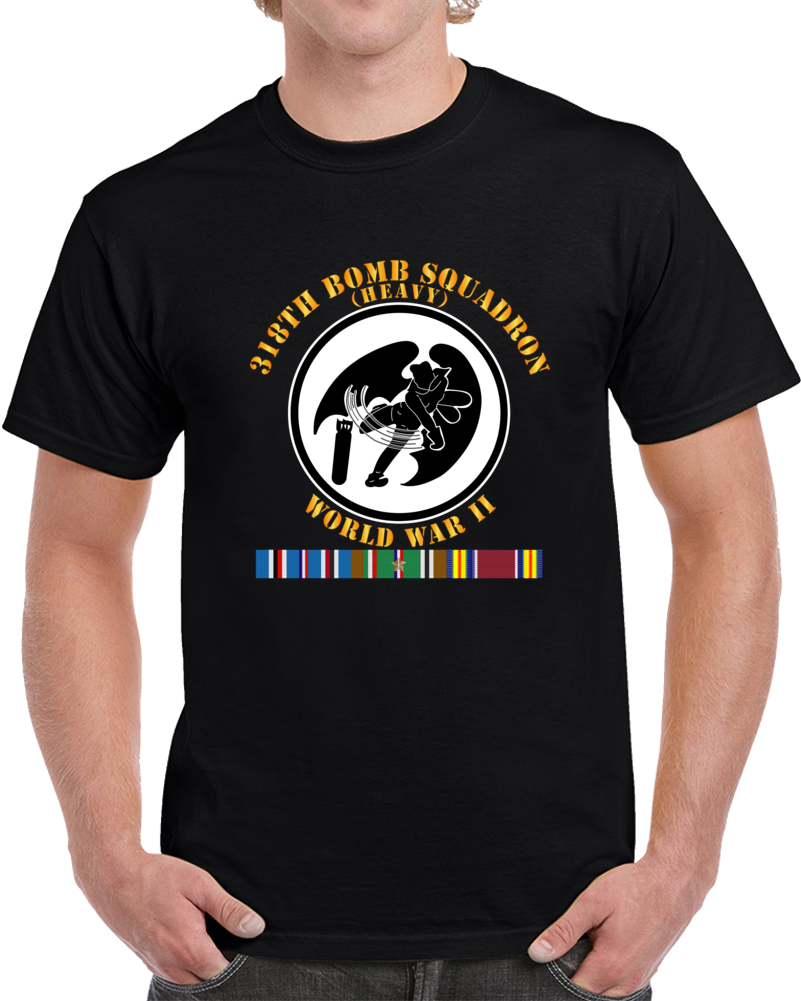 Aac - 318th Bomb Squadron - Wwii W Eur Svc T Shirt