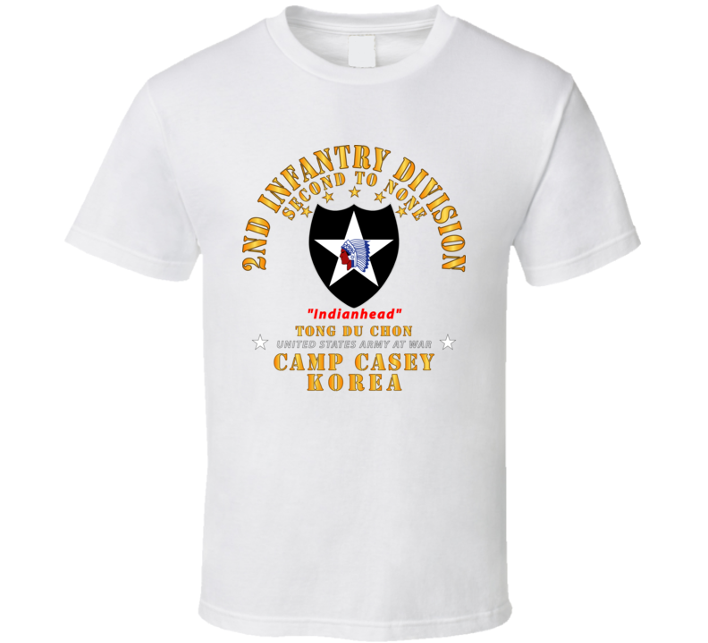 Army - 2nd Infantry Div - Camp Casey Korea - Tong Du Chon Wo Ds Crewneck Sweatshirt T Shirt