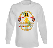 Load image into Gallery viewer, Army - Vietnam Combat Vet - 8th Psyops Bn - 5th Special Forces Group W Vn Svc Long Sleeve T Shirt
