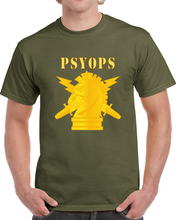 Load image into Gallery viewer, Army - Psyops W Branch Insignia - Line X 300 V1 Classic T Shirt
