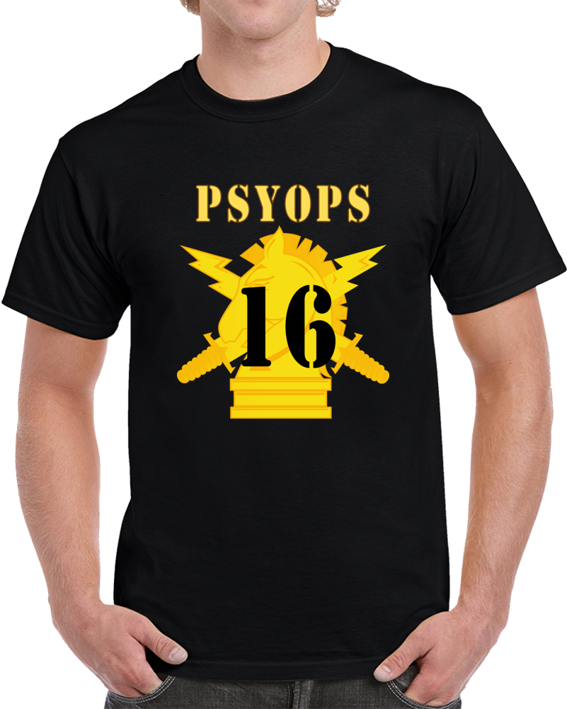 Army - Psyops W Branch Insignia - 16th Battalion Numeral - Line X 300 ...