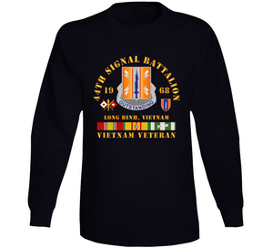 Army - 44th Signal Bn 1st Signal Bde W Vn Svc 1968 X 300dpi Long Sleeve T Shirt
