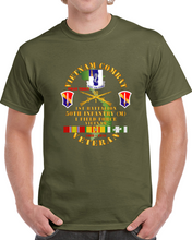 Load image into Gallery viewer, Army - Vietnam Combat Veteran W 1st Bn - 50th Inf - I Field Force 1969-70 W Vn Svc T Shirt
