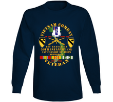 Load image into Gallery viewer, Army - Vietnam Combat Veteran W 1st Bn - 50th Inf - 1st Cav Div 1967-1968 Long Sleeve T Shirt
