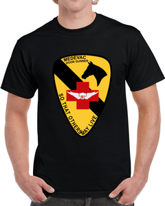 Army - Medevac - Door Gunner  - 1st Cavalry - Vietnam Wo Txt T Shirt