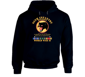 Army - 66th Infantry Div - Black Panther Div - Wwii W Ss Leopoldville W Eu Svc Hoodie