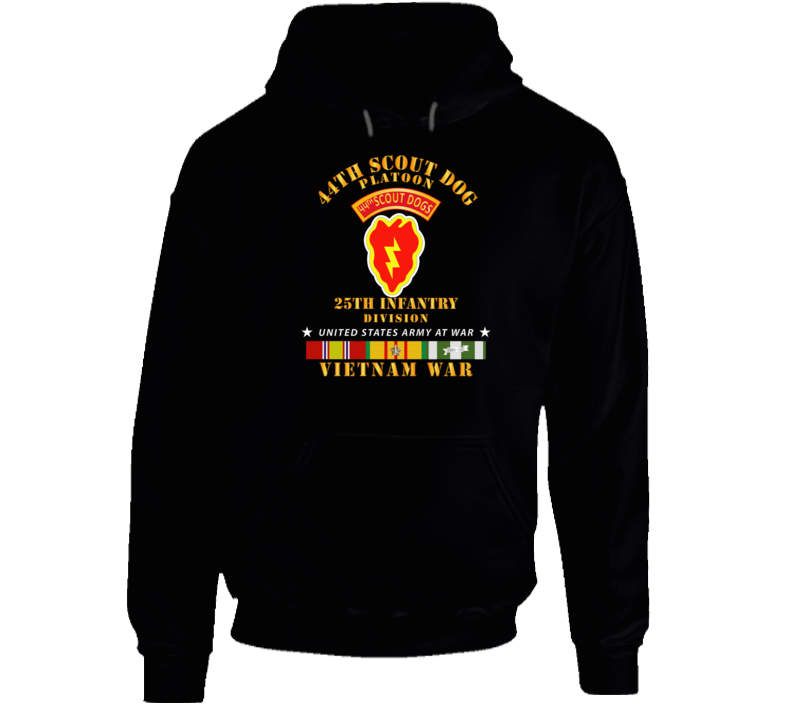 Army - 44th Scout Dog Platoon 25th Infantry Div - Vn Svc Hoodie