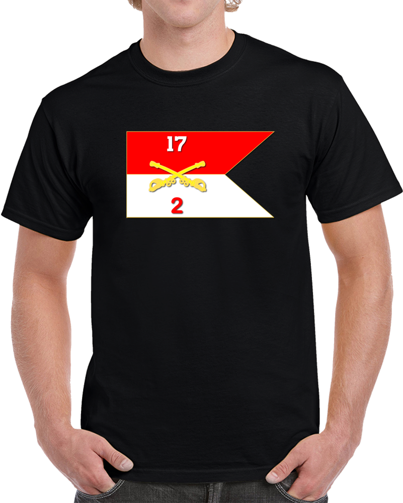 Army - 2rd Squadron, 17th Cavalry Guidon T Shirt